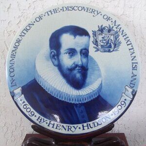 HUGE! Historical 1609-1909 Royal Delft Charger 18" Monumental Plaque #16 of 200